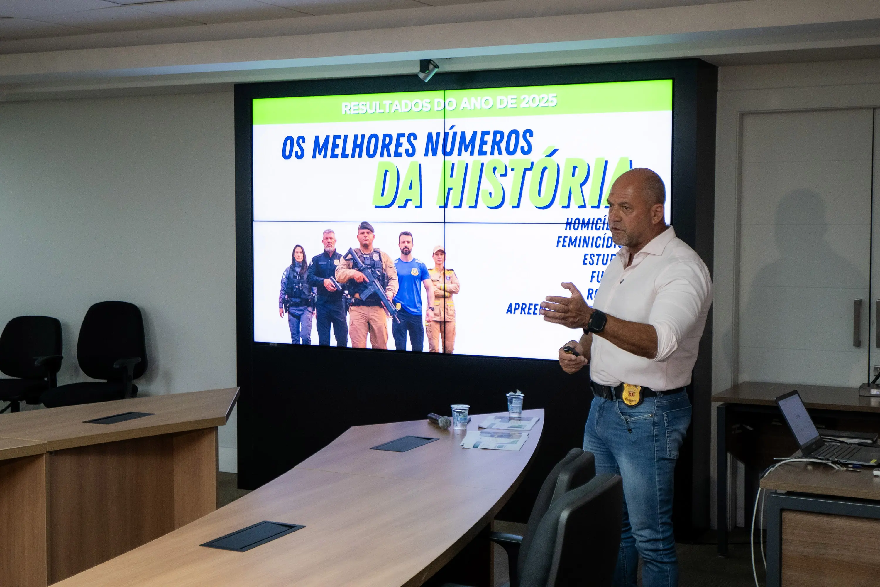 Essa diminuição significa 371 vidas preservadas e consolida o Estado como referência nacional em segurança pública, mesmo após 2024 já ter registrado o menor índice desde o início da série, em 2007 (Foto: Arnaldo Neto/AEN)