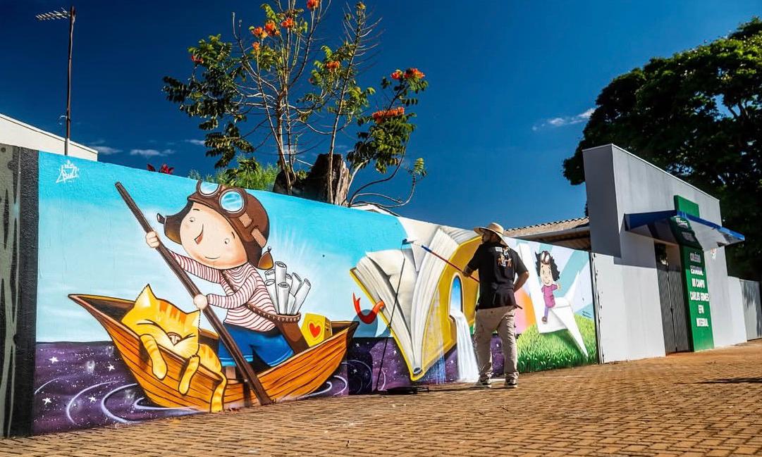 Itaipu Binacional e Itaipu Parquetec promovem oficinas de grafite para jovens no PR e no sul do MS 1 As oficinas abordarão técnicas básicas da grafitagem, como linhas, preenchimentos, luz e sombra, detalhes e realismo (Crédito da foto: Arquivo Pessoal)