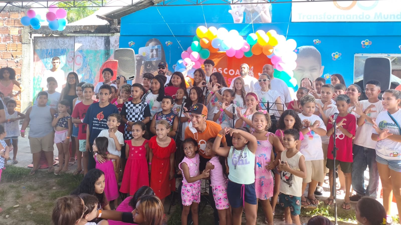 A tarde festiva também foi marcada por jogos, pintura, lanches e muita animação (Foto: Divulgação/Centro Cultural 5C)