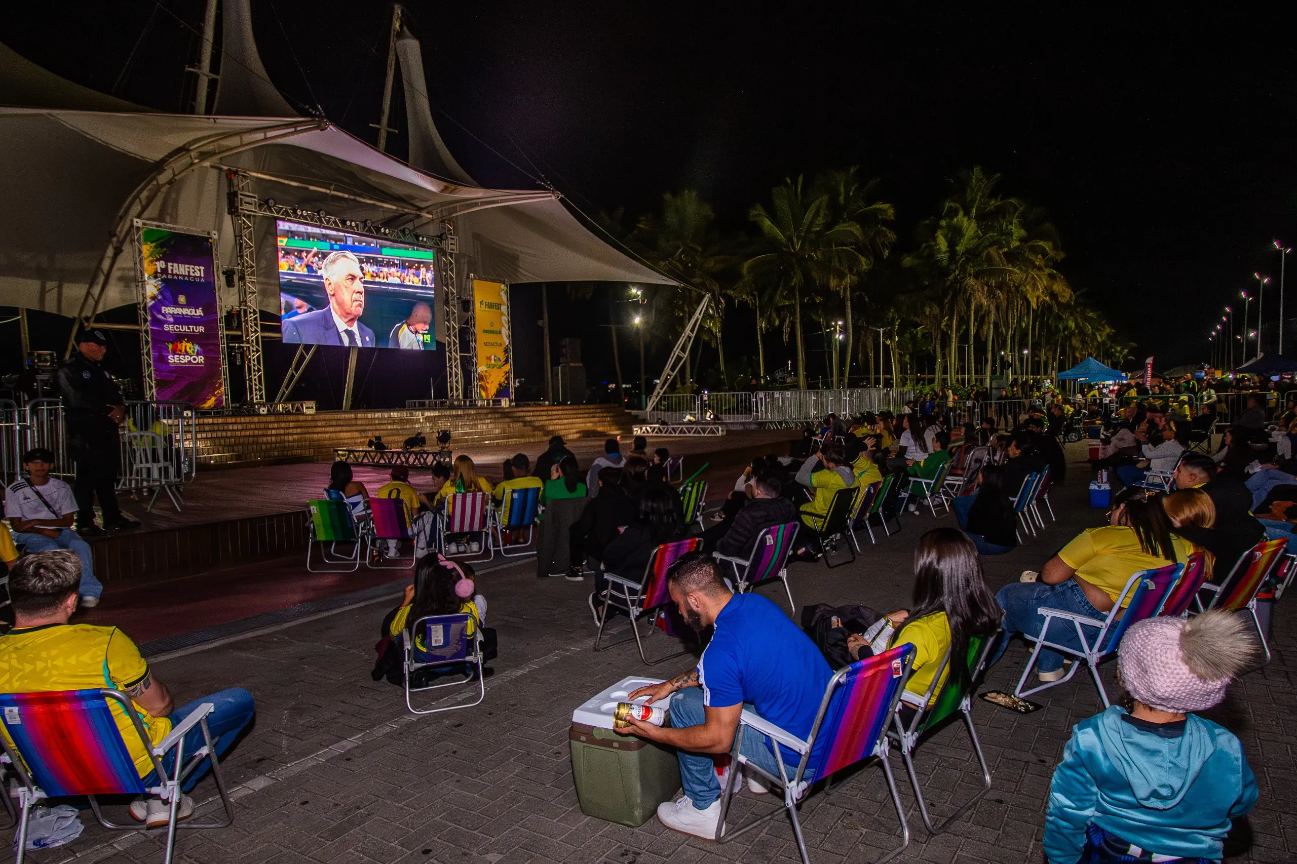 Edições da “Fan Fest” acontecem na Praça de Eventos (Foto: Moyses Zanardo e Wilson Leandro – Prefeitura de Paranaguá)