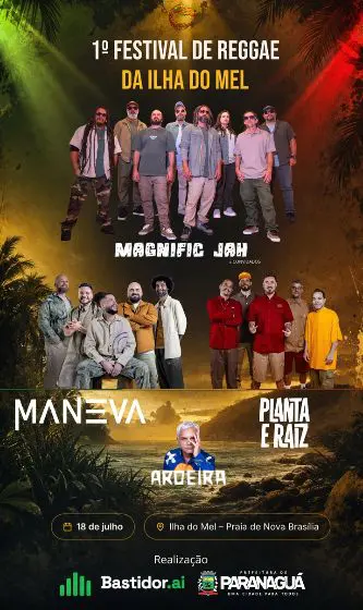 A programação contará com um line-up de destaque, com shows de Maneva, Planta & Raiz, Magnific Jah & Convidados e da banda Aroeira (Foto: Arte/Divulgação)
