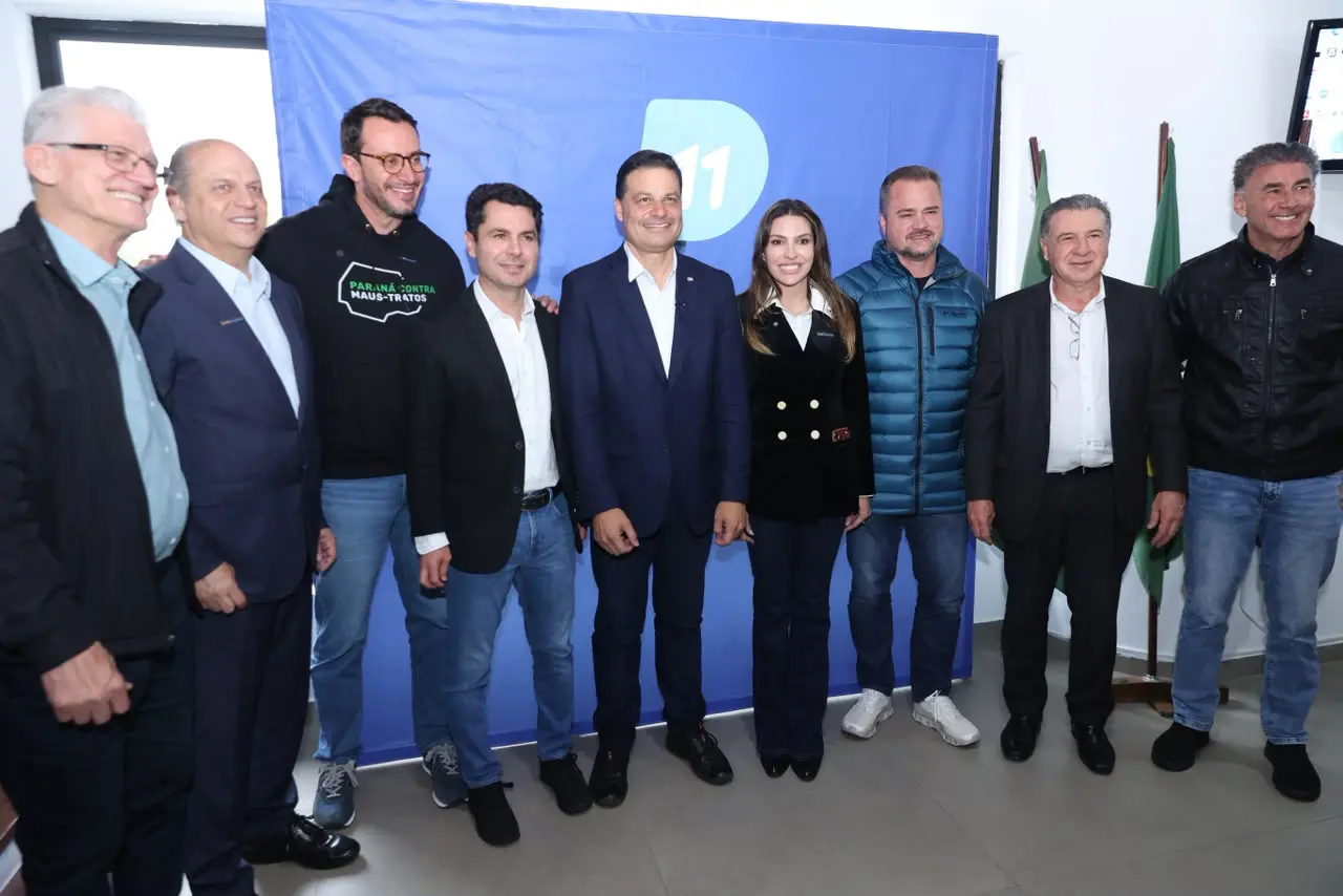 Anúncio demonstra força política de Sandro Alex e Alexandre Curi para as eleições de 2026 (Foto: Divulgação PSD/PR)
