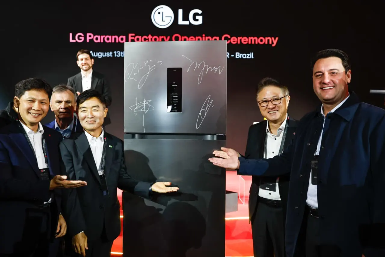 LG inaugura fábrica bilionária de geladeiras no Paraná 1 WhatsApp Image 2026 08 13 at 14.10.30