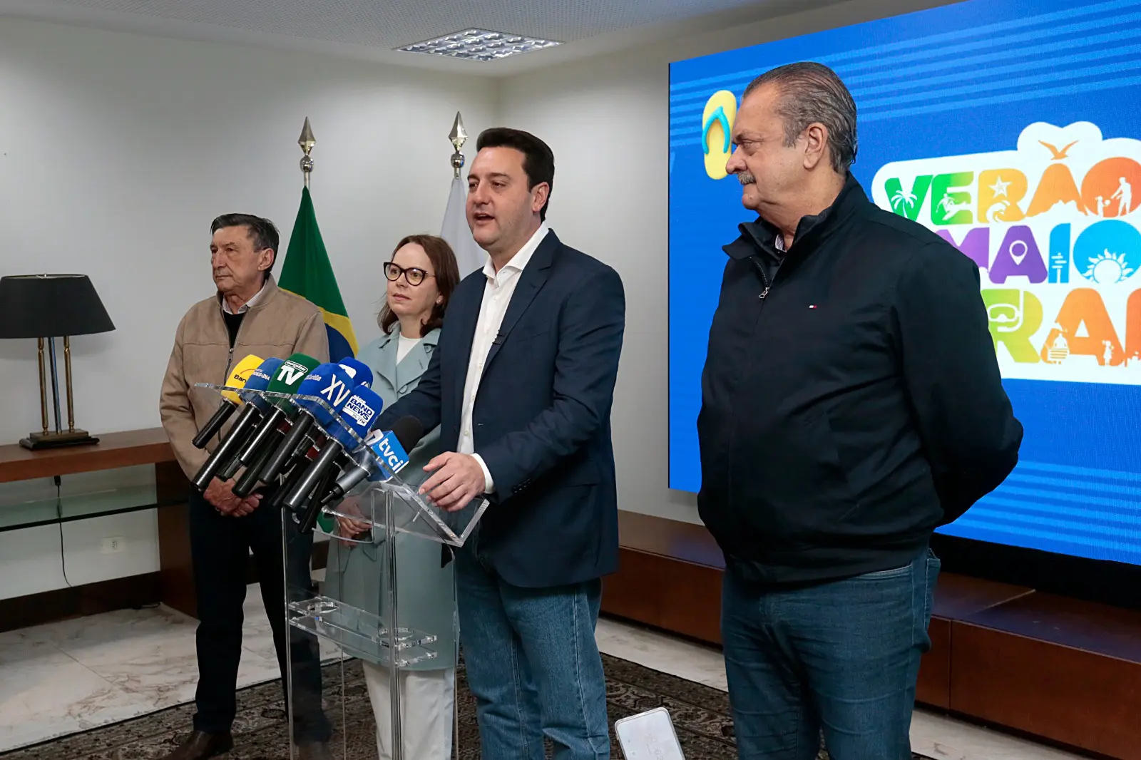 Ratinho Junior confirma engorda da praia e revitalização da Orla Histórica de Guaratuba 1 "Será uma grande modernização, repetindo o que aconteceu em Matinhos e está em andamento em Pontal do Paraná”, afirma o governador Ratinho Junior (Foto: Da Assessoria)
