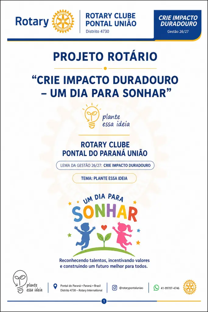 Rotary Club de Pontal do Paraná União inicia seleção de estudantes para projeto “Um Dia para Sonhar” 3 divulgacao 1